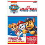 Paw Patrol 32 Valentines with Tattoos