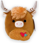 Squishmallows 8" Valentines Wilfred Longhorn Cow