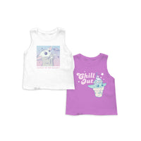 Star Wars Baby Yoda Girls 2 Pack Tank Tops