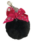 JoJo Siwa Faux Fur Pom Keychain w/Bow