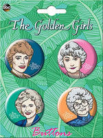 The Golden Girls Set of 4 Collectible Buttons