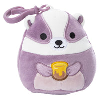 Squishmallows 3.5" Clip On Mita the Badger with Honey