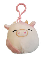 Squishmallows 3.5" Clip-On Caedyn the Cow