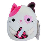 Squishmallows 5" Pyper the Calico Cat Holding Kiss