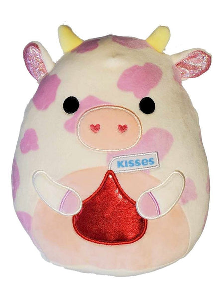 Squishmallows 8" Valentines Evangelica the Cow with Kiss