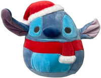 Squishmallows 8" Disney Stitch with Santa Hat