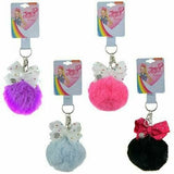 JoJo Siwa Faux Fur Pom Keychain w/Bow