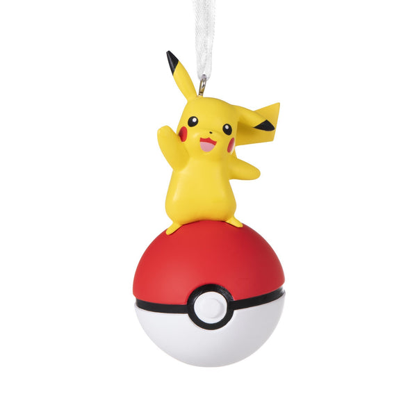 Hallmark Ornament Pokemon Pikachu on Poke Ball