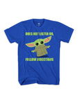 Star Wars Baby Yoda Does Not Listen Boys Tee