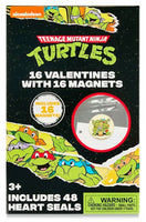 Teenage Mutant Ninja Turtles 16 Valentines Cards with Magnets