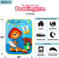 Paddington Bear Super Soft Micro Raschel Throw Blanket