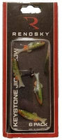 Renosky Keystone Jig Minnows 6 Pack KJM116-D-6