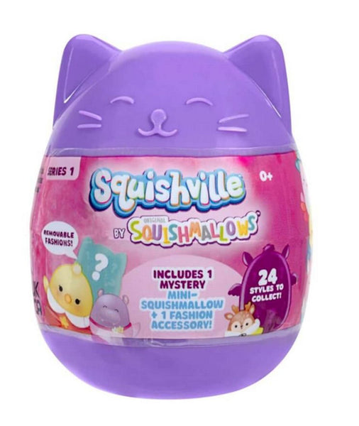 Squishmallows Squishville Mystery Egg with Fashion Accessory