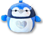 Squishmallows 8" Babs the Blue Jay with Silver Heart