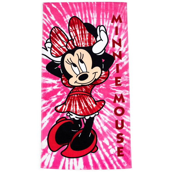 Minnie Mouse Tie Dye Beach Towel