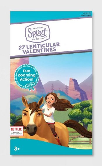 Spirit Riding Free 27 Lenticular Valentines Cards