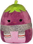 Squishmallows 8" Glena the Eggplant with Scarf