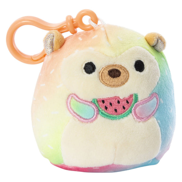 Squishmallows 3.5" Clip On Bowie the Hedgehog with Watermelon