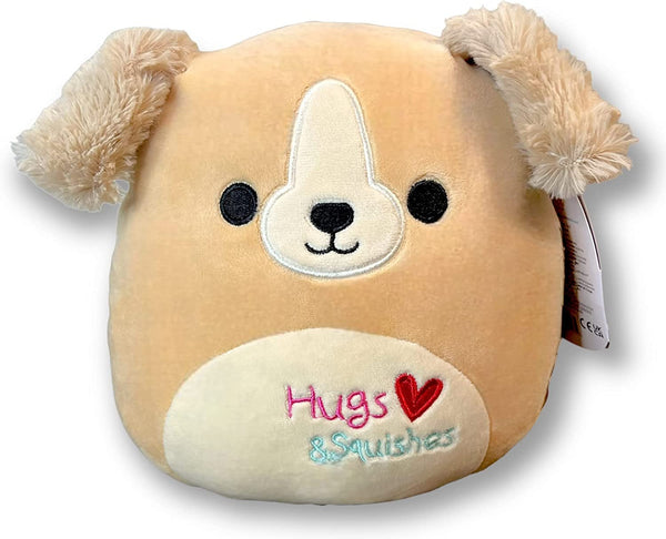 Squishmallows 8" Stevon the Tan Dog Hugs & Squishes