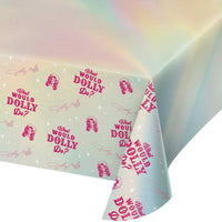 Dolly Party Party Supplies Metallic Table Cover