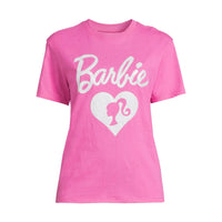 Barbie Glitter Logo Junior Girls T-Shirt