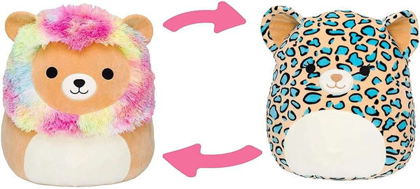 Squishmallows 5" Flip-A-Mallows Leonard the Lion and Liv the Leopard