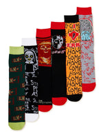 Horror Movies Men's Crew Socks 6-Pack