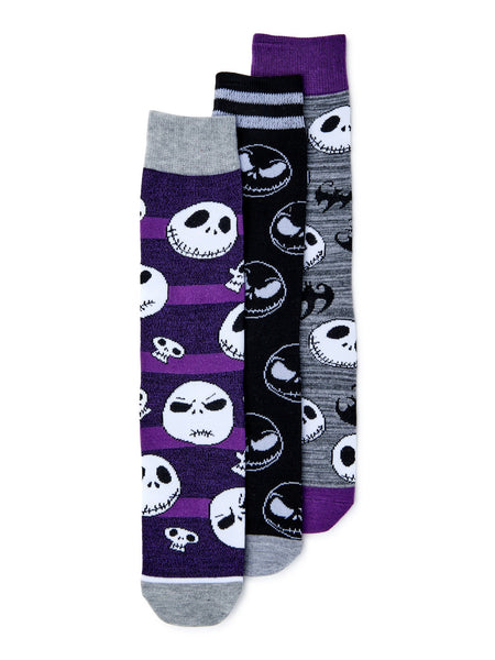 Nightmare Before Christmas Men's Socks, 3-Pack