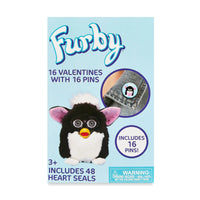 Furby 16 Valentines with Pins