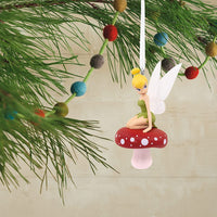 Hallmark Tinker Bell on Mushroom Ornament