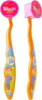 Blippi Kids Toothbrush Kit with Cover and Cup, 3PC