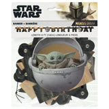 Star Wars Mandalorian Yoda Party Banner