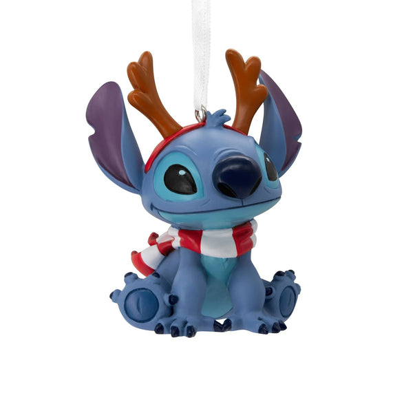 Hallmark Disney Stitch with Antlers Christmas Ornament