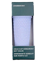 Starbucks Studded Cold Cup Ornament Keyring Matte Lilac