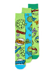 Teenage Mutant Ninja Turtles Men's Crew Socks, 3-Pack