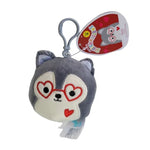 Squishmallows 3.5" Clip On Valentines Ryan the Husky