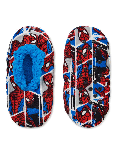 Spiderman Blue Boys Slipper Socks