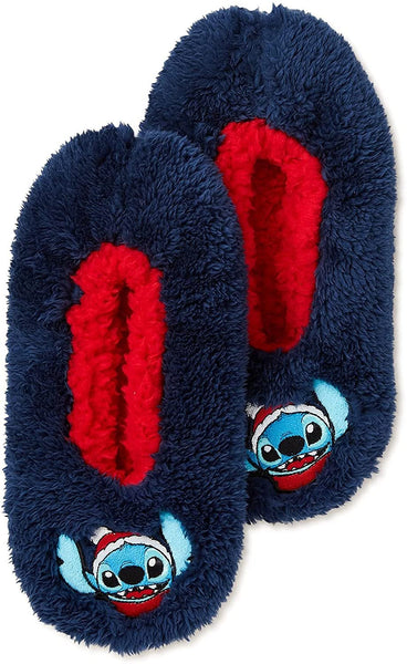 Stitch & Lilo Women's Santa Stitch Christmas Slipper Socks