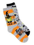 SpongeBob SquarePants Women's Halloween Crew Socks, 2-Pack