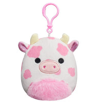 Squishmallows 3.5" Clip On Evangelica The Pink Cow