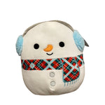 Squishmallows 16" Manny Snowman (Earmuffs & Plaid Scarf)