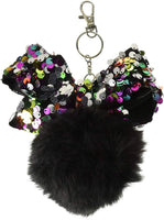 JoJo Siwa Faux Fur Pom Keychain w/Bow