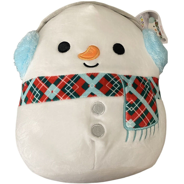 Squishmallows 8" Manny the Snowman with Plaid Scarf