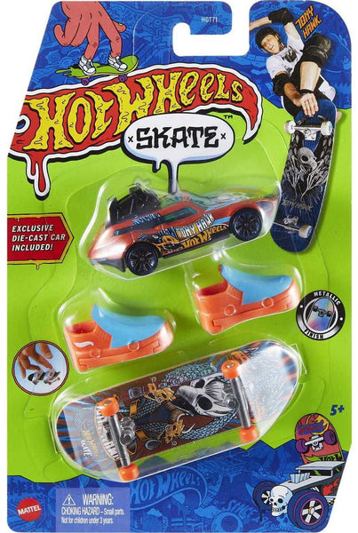 Hot Wheels Skate Fingerboard Tony Hawks Car and Fingerboard Set Tour de Fast HNG55