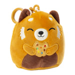 Squishmallows 3.5" Clip On Seth the Red Panda with Cookie