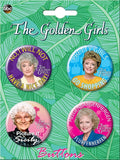 The Golden Girls Set of 4 Collectible Buttons