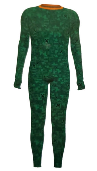 Cuddl Duds Minecraft Boys Thermal Underwear Set Small 6-7