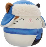 Squishmallows 8" Cam the Cat with Scarf and Hat