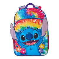 Disney Lilo and Stitch Kids 17" Tie-Dye Backpack