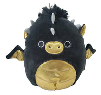 Squishmallows 7.5" Luxmen the Black/Gold Dragon